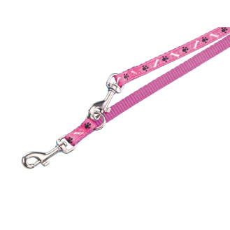 Nobby Mini 3 in 1 Leash Поводок-перестежка с антиспутывающимся механизмом для щенков и маленьких собак (Pink)