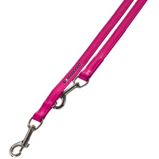 Nobby Swarovski Crystal 3 in 1 Leash Поводок-перестёжка со стразами для маленьких собак (Magenta L-XL)