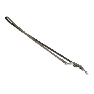 Nobby South 3 in 1 Leash Кожаный поводок-перестёжка для щенков и маленьких собак (Grey L-XL)