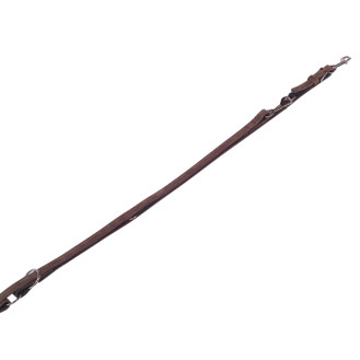 Nobby Velours 3 in 1 Leash Замшевый изысканный поводок-перестёжка для маленьких и средних собак (Brown L-XL)