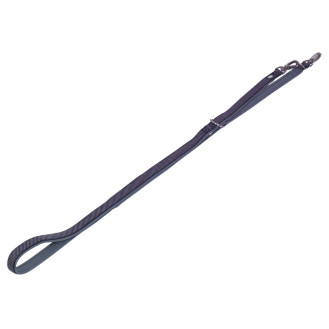 Nobby Classic Preno Royal 3 in 1 Leash Поводок-перестёжка для собак с мягкой подкладкой и усиленным карабином (Black XS-S)