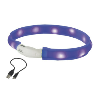 Nobby LED Visible Wide Collar Силиконовый светодиодный ошейник для длинношерстных собак