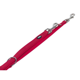 Nobby Classic Preno 3 in 1 Leash Нейлоновый поводок-перестёжка с мягкой подкладкой для собак (Red M-L)