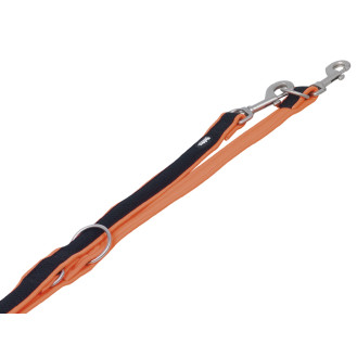 Nobby Mesh Preno 3 in 1 Leash Усиленный поводок-перестежка со спецподкладкой для собак с чувствительной кожей (Orange L-XL)
