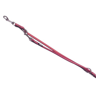 Nobby Mini Reflect 3 in 1 Leash Светоотражающий поводок-перестёжка для щенков и маленьких собак (Red)