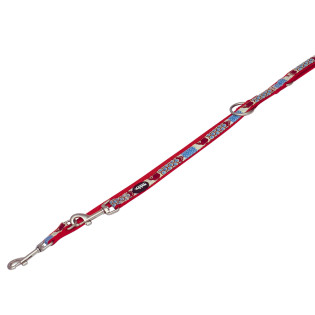 Nobby Style 3 in 1 Leash Нейлоновый поводок-перестежка с узором для собак