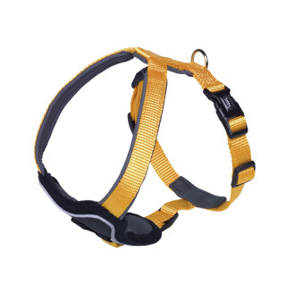 Nobby Classic Preno Y-shaped Harness Анатомическая шлея для собак с мехозащитной подкладкой и светоотражающими полосками (Gold S-M)