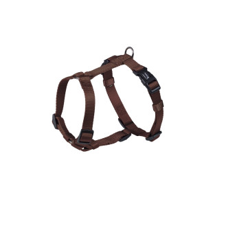 Nobby Classic H-shaped Harness Анатомическая шлея для собак с плавной регулировкой размера и классическим фастексом (Brown XXS)