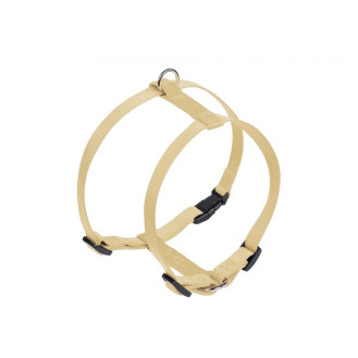 Nobby Classic H-shaped Harness Анатомическая шлея для собак с плавной регулировкой размера и классическим фастексом (Creme XXS)