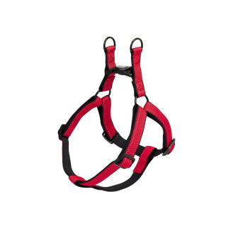 Nobby Classic Reflect Soft Step-in Harness Светоотражающая правильная шлея для собак с мягкой защитной подкладкой (Red XS)