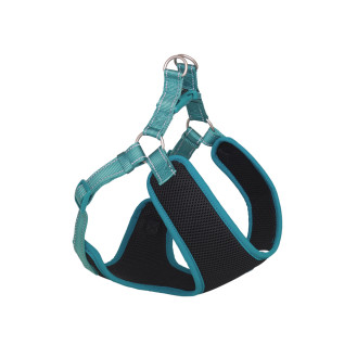 Nobby Black Mesh Reflect Air Step-in Harness Воздухопроницаемая светоотражающая мягкая шлейка для собак (Turquoise S)