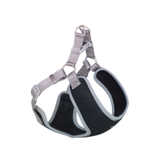 Nobby Black Mesh Reflect Air Step-in Harness Воздухопроницаемая светоотражающая мягкая шлейка для собак (Grey XL)