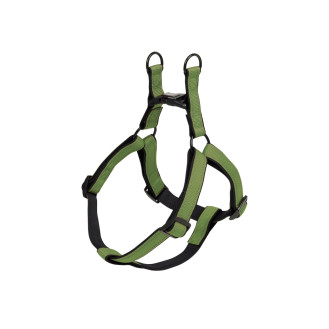 Nobby Classic Reflect Soft Step-in Harness Светоотражающая правильная шлея для собак с мягкой защитной подкладкой (Green XS)