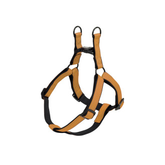 Nobby Classic Reflect Soft Step-in Harness Светоотражающая правильная шлея для собак с мягкой защитной подкладкой (Gold XS)