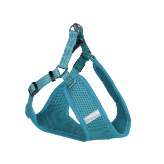 Nobby Mesh Reflect Air Step-in Harness Воздухопроницаемая мягкая шлейка для собак со светоотражающими полосками (Turquoise XXS)