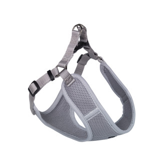 Nobby Mesh Reflect Air Step-in Harness Воздухопроницаемая мягкая шлейка для собак со светоотражающими полосками (Grey XS)