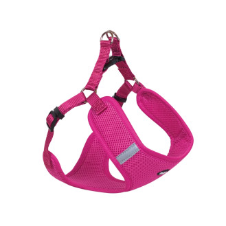 Nobby Mesh Reflect Air Step-in Harness Воздухопроницаемая мягкая шлейка для собак со светоотражающими полосками (Raspberry L)