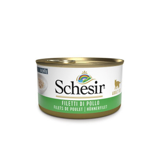 Schesir Adult Cat Chicken Fillets in Jelly Консерва для котов в возрасте от 1 года Куриное филе в желе