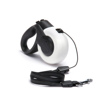 Imac Mars Cord Поводок-рулетка для собак маленьких пород весом до 12 кг XS трос 3 м  (White)