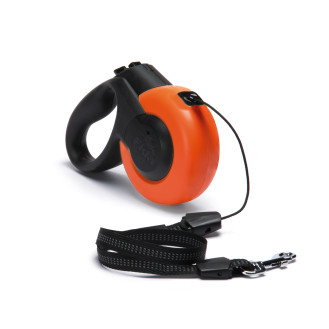 Imac Mars Cord Поводок-рулетка для собак маленьких пород весом до 15 кг S трос 5 м  (Orange)