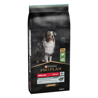 Purina Pro Plan Medium Sensitive Digestion Adult 1+ Lamb Сухий корм з ягням для середніх собак з чутливим травленням