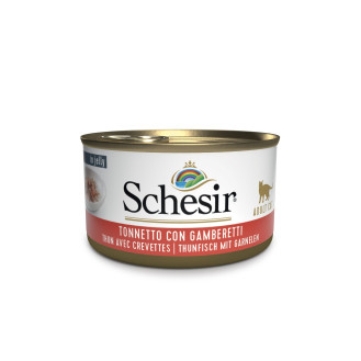 Schesir Adult Cat Tuna & Shrimps in Jelly Консерва для котів віком від 1 року Тунець з Креветками у желе