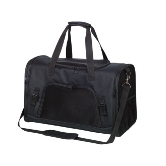 Nobby Nador Дорожная сумка-переноска с силиконовыми мисками для собак и котов весом до 7-8 кг (Black M)