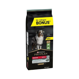 Purina Pro Plan Medium Sensitive Digestion Adult 1+ Lamb Сухой корм с ягненком для средних собак с чувствительным пищеварением (14+2,5 кг)