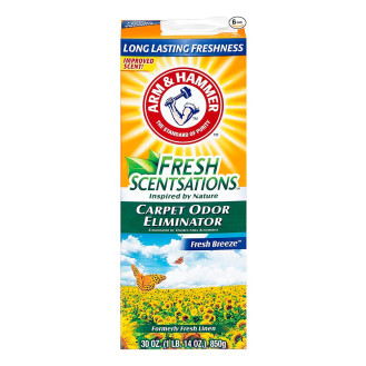 Arm&Hammer Fresh Scentsations Carpet Odor Fresh Breeze Порошок для удаления следов животных на коврах Свежий бриз