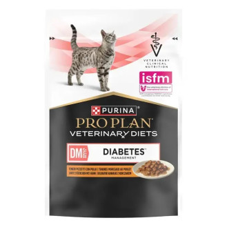 Purina Pro Plan Veterinary Diets DM Diabetes Chicken Влажный лечебный корм с курицей для котов с сахарным диабетом
