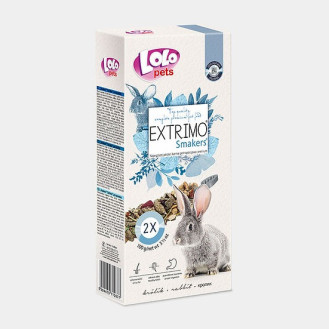 LoLo Pets Smakers Extrimo Rabbit Лакомства для кроликов Витаминизированные палочки