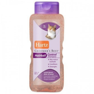 Hartz Groomers Best Hairball Control Cat Shampoo Шампунь для довгошерстих котів та кошенят проти сплутування