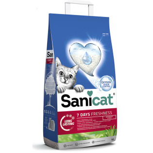 Sanicat Ultra 7 Days Freshness Aloe Vera Мінеральний ультрапоглинаючий наповнювач для котів з ароматом алое вера