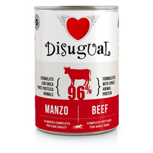 Disugual Dog MonoProtein 96% Beef Монопротеїновий консервований беззерновий корм для собак Паштет з Яловичини
