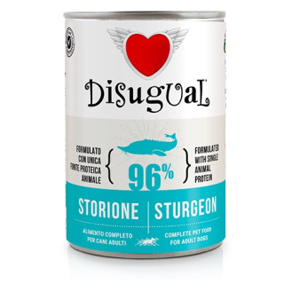 Disugual Dog MonoProtein 96% Sturgeon Монопротеїновий консервований беззерновий корм для собак Паштет з Осетра