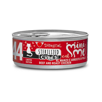 Disugual Mini Me Cubes Sterilized Cat 72% Beef & Roast Chicken Безглютенова консерва для стерилізованих кішок Яловичина із Запеченою Куркою