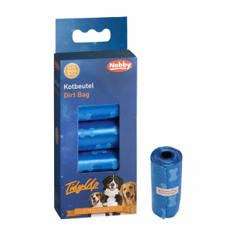 Nobby Poop Bag TidyUp Bone Blue Сині пакети для прибирання за собакою з малюнком кістки