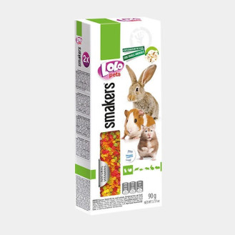 LoLo Pets Smakers Rodents & Rabbit Popcorn Ласощі для гризунів та кроликів зі смаком попкорну