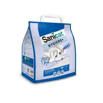 Sanicat Hygiene Plus Multi Cat Поглинаючий гіпоалергенний наповнювач для декількох котів, що не прилипає до лап