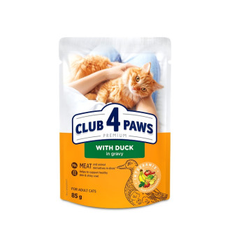 Club 4 Paws Premium Duck in Gravy Вологий корм для дорослих котів Качка у соусі
