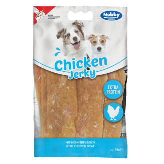 Nobby StarSnack Classic Extra Protein Chicken Jerky Натуральні протеїнові ласощі для собак В'ялене Куряче Філе
