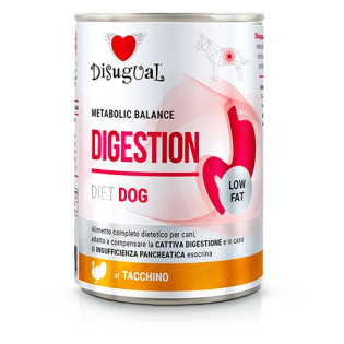 Disugual Metabolic Balance Diet Dog Digestion Low Fat Turkey Вологий лікувальний корм для собак при захворюваннях ШКТ Паштет з Індички