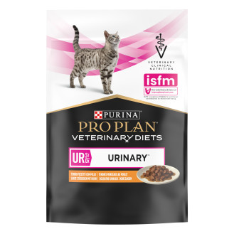 Purina Pro Plan Veterinary Diets UR Urinary St/Ox Complex Chicken Влажный лечебный корм с курицей для котов с мочекаменной болезнью