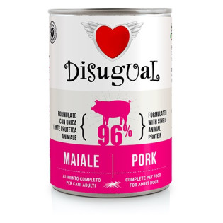 Disugual Dog MonoProtein 96% Pork Монопротеїновий консервований беззерновий корм для собак Паштет зі Свинини