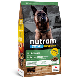 Nutram T26 Total Grain-Free Adult Dog Lamb & Lentils Беззерновий сухий корм з ягням та чечевицею для собак