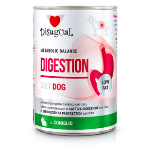 Disugual Metabolic Balance Diet Dog Digestion Low Fat Rabbit Вологий лікувальний корм для собак при захворюваннях ШКТ Паштет з Кролика