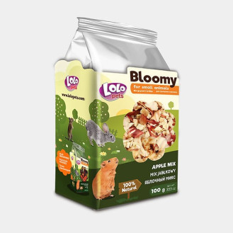 LoLo Pets Bloomy Small Animals Apple Mix Лакомства для грызунов и кроликов Яблочный Микс