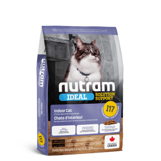 Nutram I17 Ideal Solution Support Indoor Cat Сухой корм для домашних котов с курицей и цельными яйцами