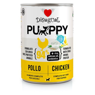 Disugual Puppy MonoProtein 94% Chicken Монопротеїнова безглютенова консерва для цуценят Паштет з Курки