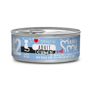 Disugual Mini Me Cubes Cat 72% Sea Bass, Sea Bream & Tuna Безглютенова консерва для котів Сібас з Морським Лящем та Тунцем